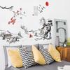 Chinese Style Ink Painting Landscape Art Wall Stickers Living Room Bedroom Background for Home Decoration Mural Decals Wallpaper