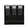 Black ABS Plastic Cash Drawer Insert Tray Three Compartments Money Tray  Cashier