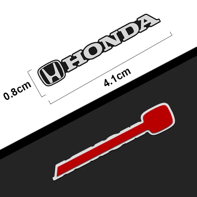Car Audio Decorate 3D Aluminum Badge Emblem Stickers For Honda Civic BAccord City Fit Mugen Vezel CR-V Pilot HR-V Envix Odyssey