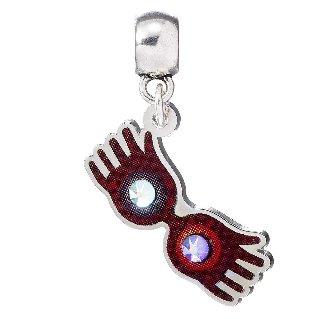 Harry Potter Luna Lovegood Glasses Slider Charm Silver