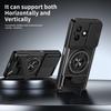 KEYSION Магнитный чехол для телефона для HONOR X8d Защита камеры со сдвижной крышкой Вертикальная подставка Кольцо 360° Ударопрочная задняя крышка для Honor X8d
