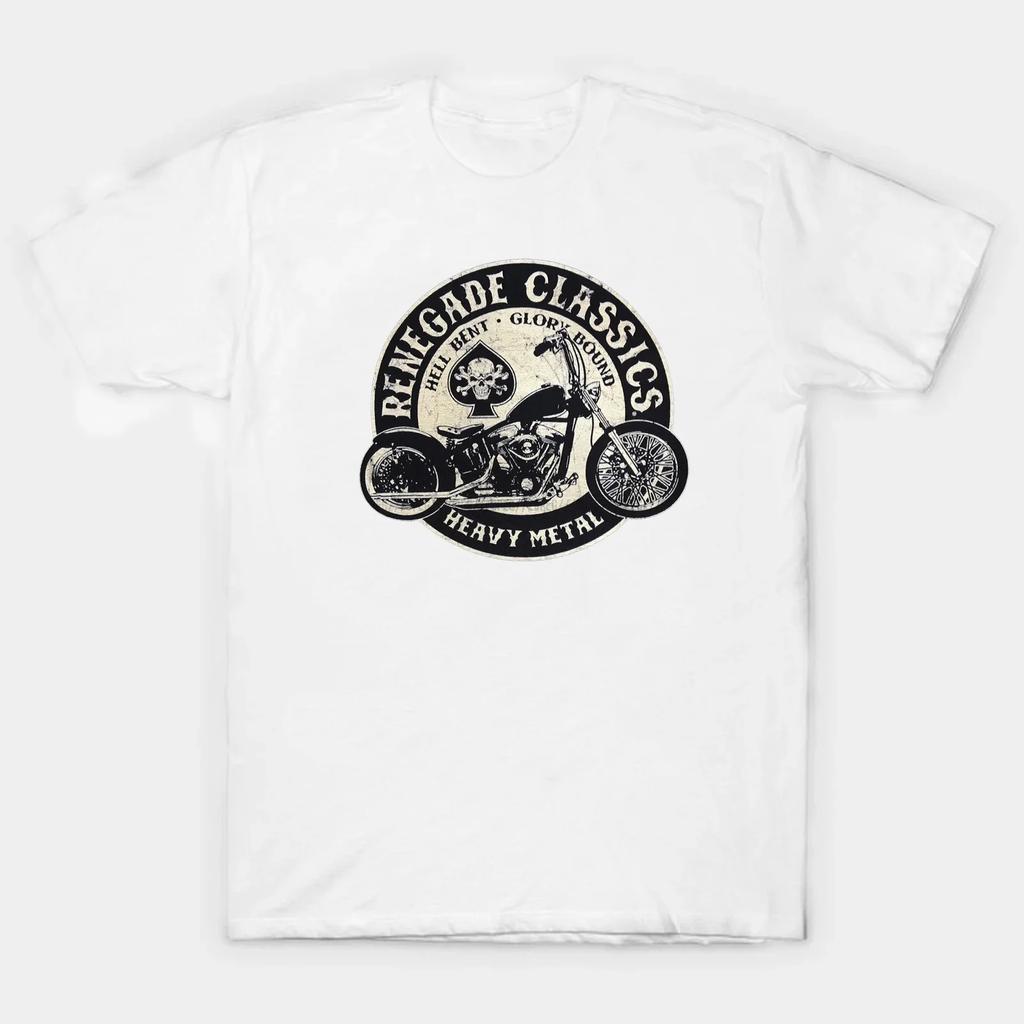 Vintage Motorcycle Heavy Metal Rock Motorcyclists T-Shirt 100% Cotton O-Neck Summer Short Sleeve Casual Mens T-shirt Size S-3XL