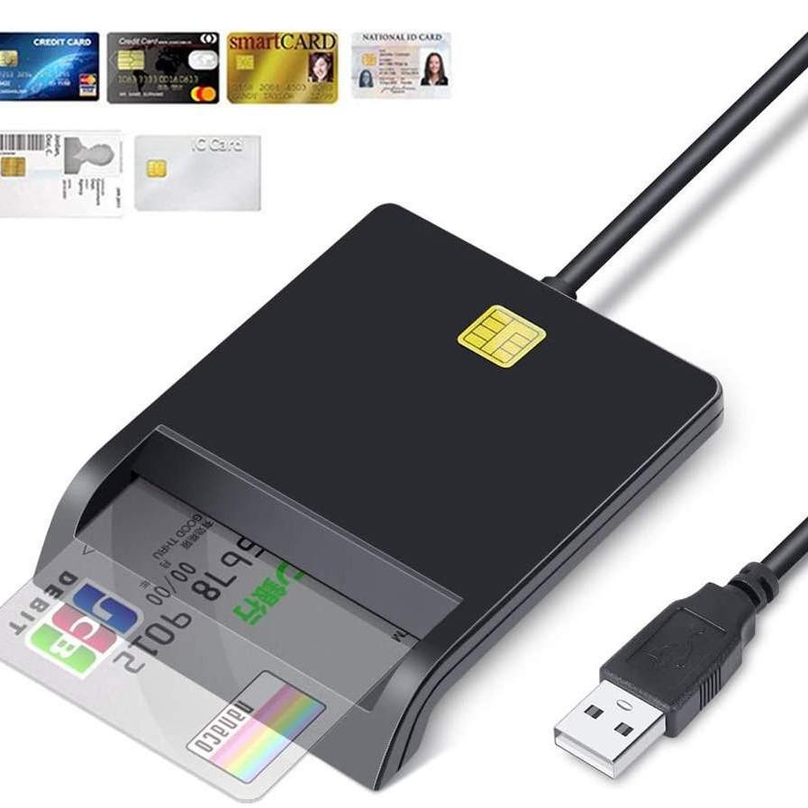 USB 2.0 Устройство для чтения/записи смарт-карт для банкоматов, подачи налоговых деклараций, банковских карт, удостоверений личности и IC-карт