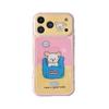 Мультяшный чехол-сердечко с мишкой для iPhone 17/16 PROMAX - Милый, противоударный, с большим окном