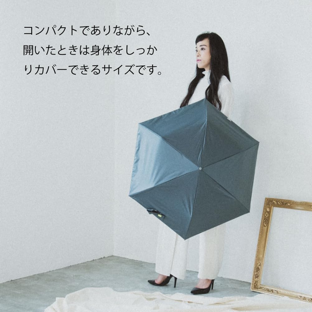 Складной зонтик Ogawa Ultra UV Protection Rate Over Light Heat Zero and Lake Water Complete Blackout 52330, компактный, мини, женский, 99%,