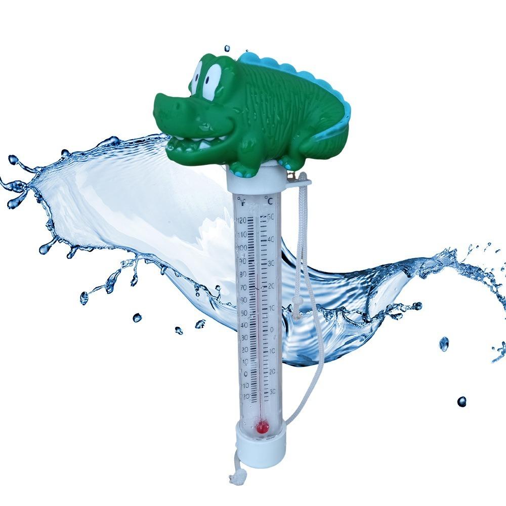 PVC Pool Water Temperature Meter Floating Waterproof Swimming Pool Thermometer Cartoon Animals Accurate Thermometer Swimming