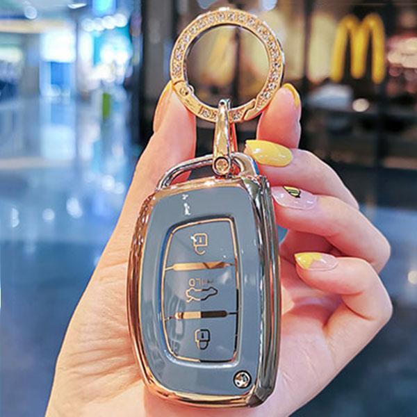 Чехол-книжка из ТПУ для автомобильного ключа Hyundai I20 Ix25 Ix35 Ix45 I10 I20 I30 Hb20 Elantra Solaris Sonata Santa Fe Sport Tucson