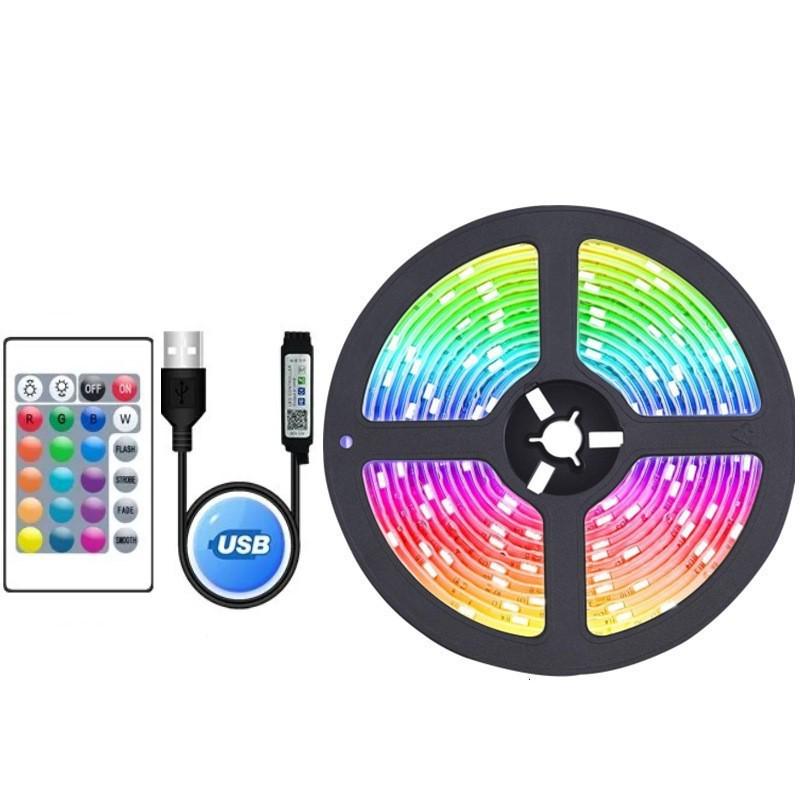 В наличии RGB Bluetooth Музыкальная светодиодная лента, 5050 Низковольтная USB, Цветная подсветка для телевизора, Светодиодная лента 5В