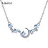 Женское ожерелье Lindon, кулон из медного сплава, циркон, модный подарок