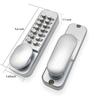 Zinc Alloy Silver Anti-Theft Digital Push Button Mechanical Password Lock Home Hotel Entry Main Gate Polished Finish Code Lock