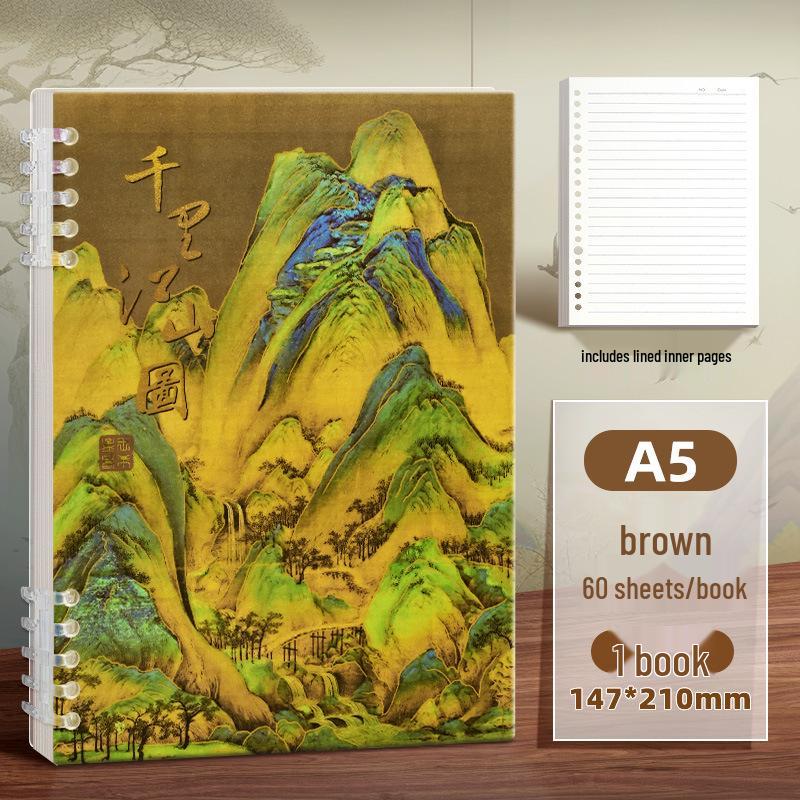 Блокнот А5 на отрывных листах с горизонтальными линиями - Не царапающийся, Простой студенческий дизайн