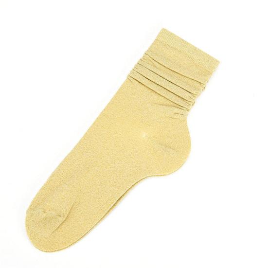 Модные женские блестящие носки, осенне-зимние однотонные повседневные носки, подарок