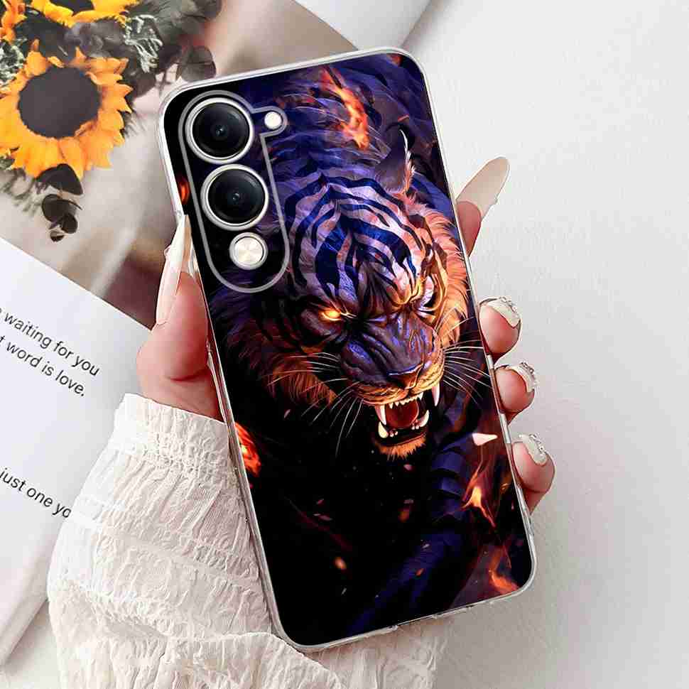 Ударопрочный чехол для Vivo Y04 Y 04 4G 6.74" Ретро-принт Дракон Мягкий силиконовый ТПУ чехол для Vivo Y29s Y 29S 5G Чехлы для телефона Capa