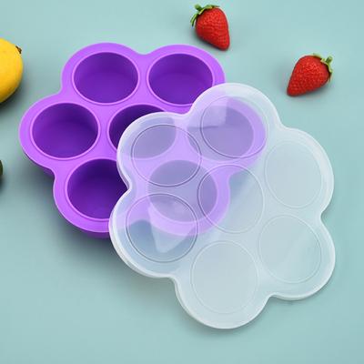 Силиконовые формы для мороженого с палочками, 7-гнездный лоток для кубиков льда, силиконовые формы для детского питания, форма для мороженого на палочке для выпечки