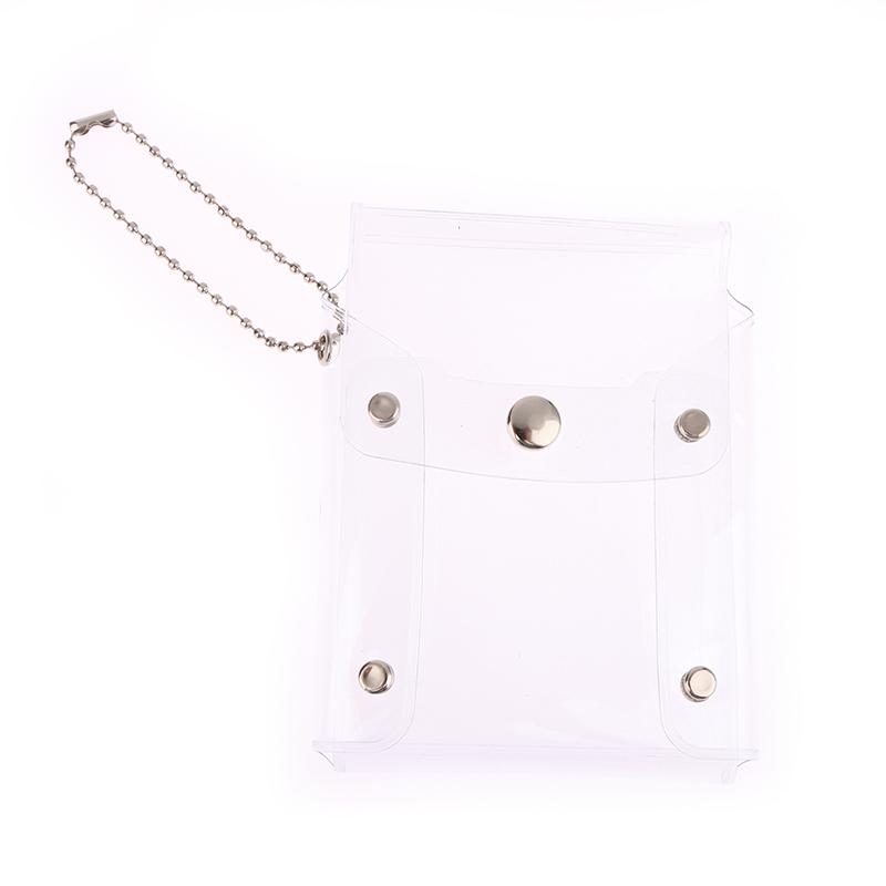 Мини-косметичка, симпатичная прозрачная косметичка с блестками, розовый брелок для ключей, косметичка-футляр