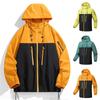 Men's Outdoor Hard Jacket, Windproof And Waterproof, For Hiking, Mountaineering, Single-layer Raglan Sleeve Windbreaker