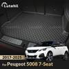 Для Peugeot 5008 7-местный 2017-2025 24 23 22 21 20 19 18 Lutehil 3D Коврик в багажник автомобиля Автомобильные аксессуары Декор салона автомобиля