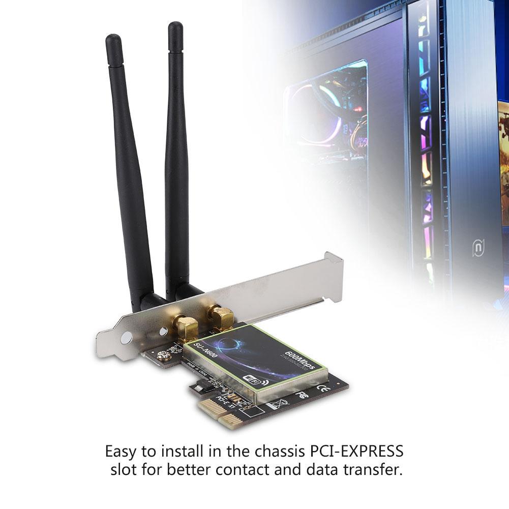 SU N600 PCI E Desktop Computer High Speed Wireless Network Card for Windows