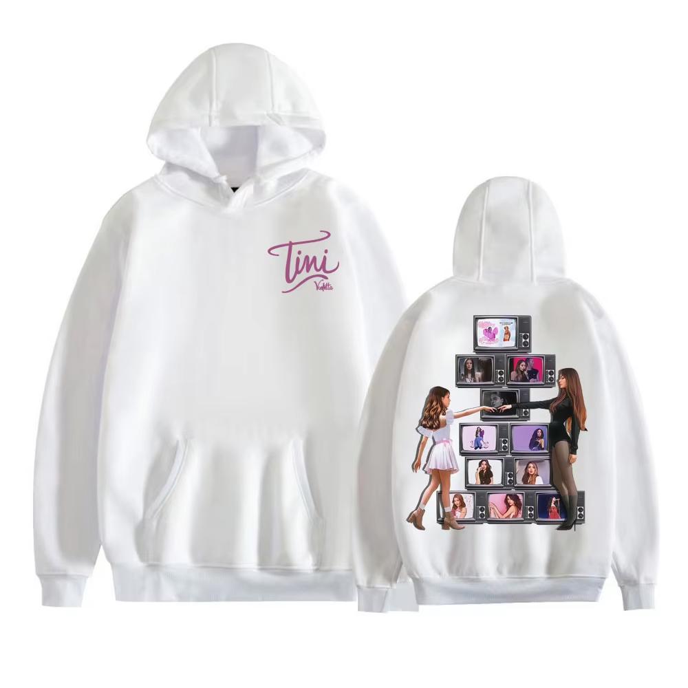 TINI STOESSEL Singer La Triple T Futtura 2025 Tour Merch Hoodies Men Women's Harajuku Hip Hop Long Sleeve Oversized Casual Pullover Autumn Winter