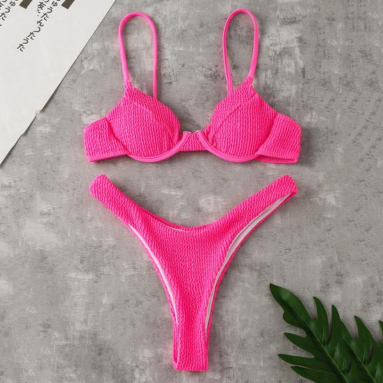 2 Pcs/Set Charming Bathing Suit Hot Sleeveless Sexy Backless Women Swimsuit for Water Activity