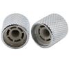 Musiclily Pro 19mm Steel Dome Knobs for USA Electric Guitars/Basses, Chrome (Set of 2)