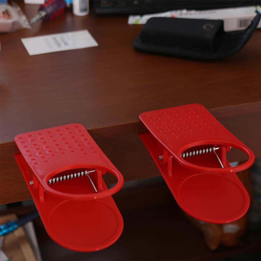 2Pcs Multi-functional Clip on Table Cup Holder Creative Desktop Mug Rack  Office