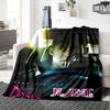 Drive A Thrilling Night Of Highspeed Pursuit Cozy Customizable Blanket Personalized Name Texture Versatile For Sofa Couch Office Bed Picnics Four