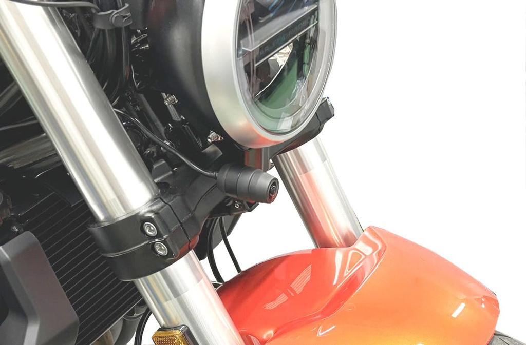 Kijima Мотоцикл Камера Стойка для Регистратора Диска Передняя Сталь Черный Отделка X350 HD-06710