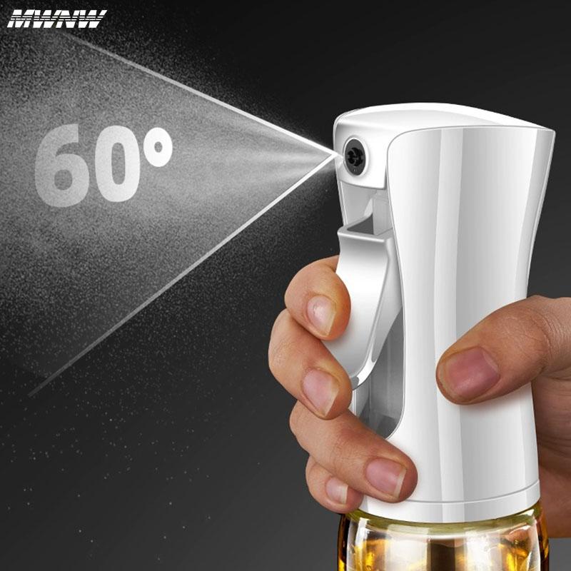 500ml Black Kitchen Oil Bottle Cooking Oil Spray 200ml Pneumatic Spray Bottle Fitness Barbecue Spray Oil Dispenser for Barbecue