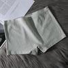 Women Underpants Seamless Mid Waist Cotton Solid Color Stretchy Boxers Anti-exposure Moisture-wicking Briefs Daily