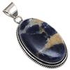 Pendant Sodalite Gemstone Handmade Gift For Her Silver Jewelry 2"