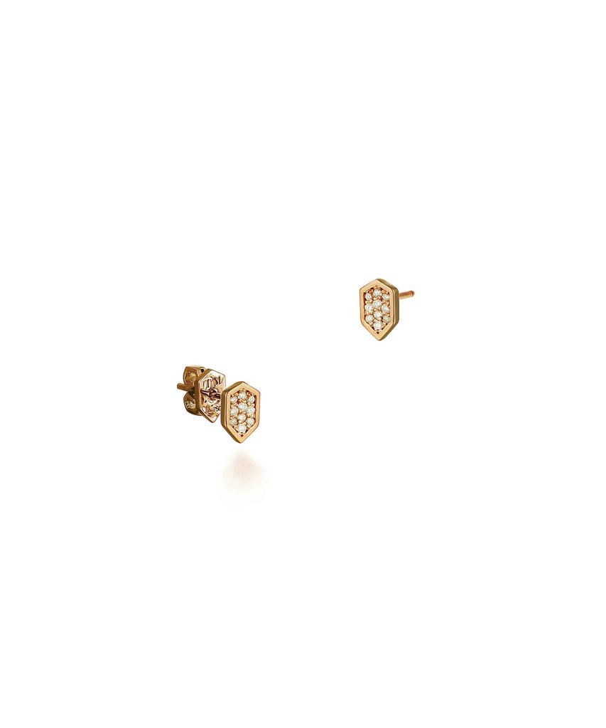 Trencadism Patrick Earrings 18K Gold Diamond Earrings Patrick_Earring_Pte6P