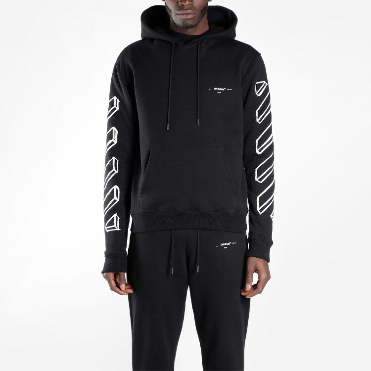 OFF-WHITE Chain Arrow Slim Hoodie OMBB034E181920241001
