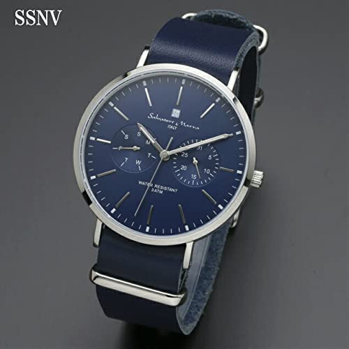 Часы Marra Storage BOX Pair Watch Silver Leather Watch [Salvatore Mara]Salvatore Navy/White SM15117-SSNVSVSM15117-SSWHBL [Обычный импорт]