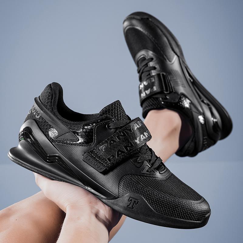 Professional Squat Shoes Men's Shoes Indoor Fitness Hard Pull Shoes Comprehensive Training Strength Weightlifting