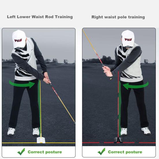 Golf Alignment Stick To Install Golf Holder Angle Adjustable Easy Swing Trainer Aid Golf