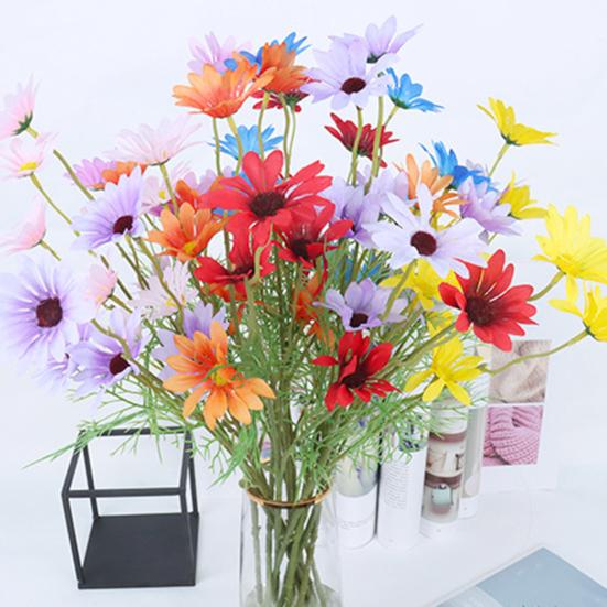 1 шт. поддельный цветок 5 головок яркие красочные специальные широкое применение искусственный цветок для стола