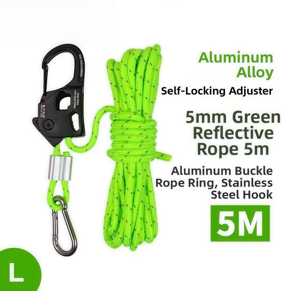 Stainless Steel Tent Rope Tensioner Aluminum Alloy Tarp Tightener Outdoor Tool