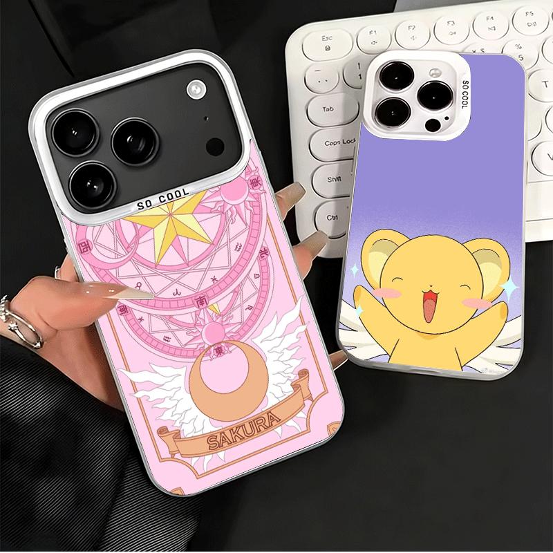 Чехол для телефона Cardcaptor Sakura, милая девушка, мягкий, для iPhone 15 16 17 Pro Max 17Air 16E 14 Plus 13 12 Mini, противоударный, задняя крышка