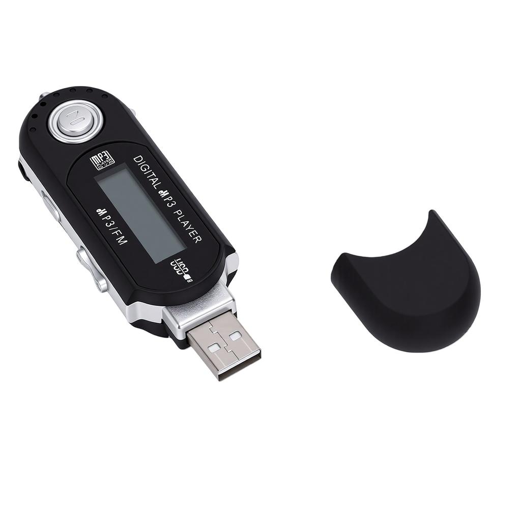 Цифровой USB 2.0 MP3-плеер с ЖК-дисплеем, Автоматическое отключение, Ретро USB-плеер, Поддерживает форматы MP3 WMA