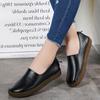 Fashion Genuine Leather Flats Casual Slip On Loafers Woman Shoes Comfortable Soft Bottom Flat Shoes Vintage Style Woman Footwear