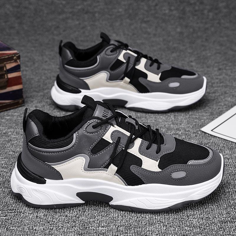2025 Autumn New Men's Shoes Breathable Mesh Men's Sports Shoes Youth Fashion Casual Shoes Trendy Dad Shoes