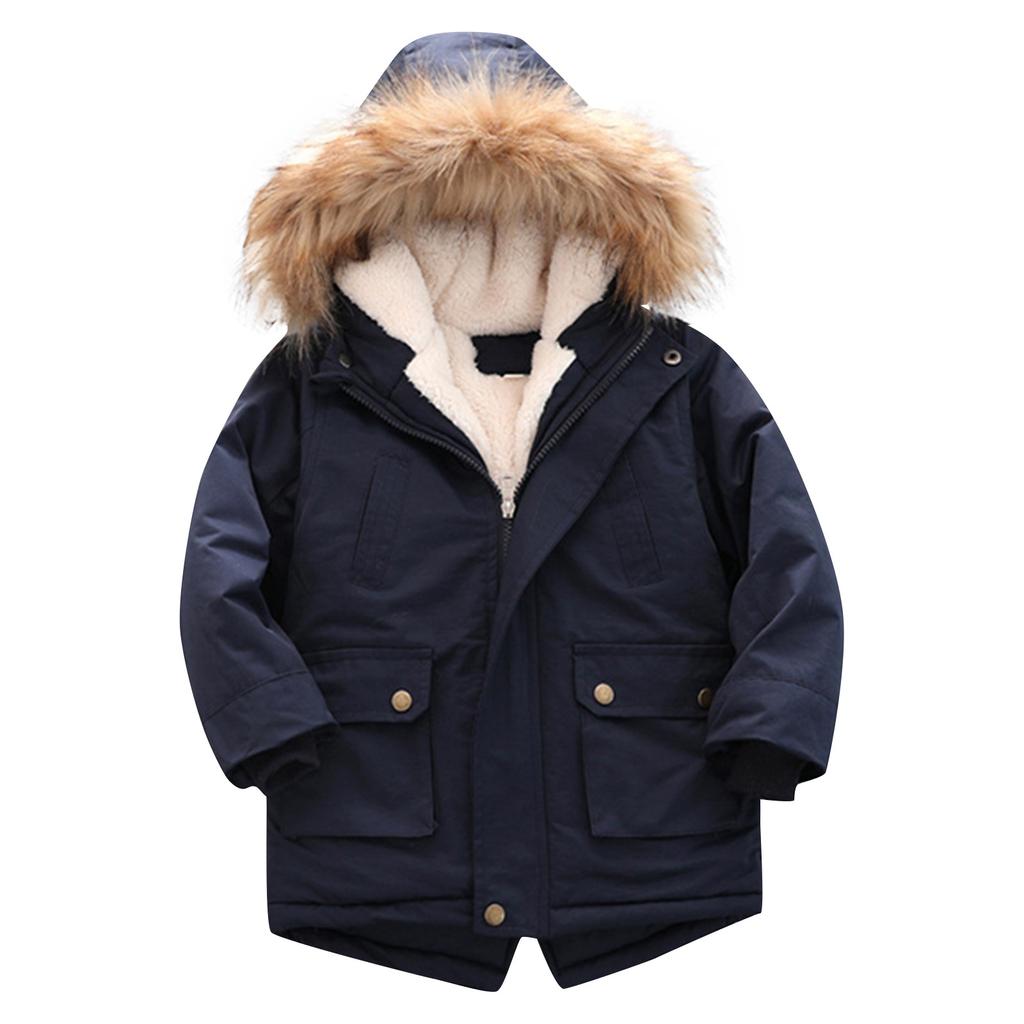 Детский пуховик для мальчиков и девочек, утепленная пуховая куртка, детская хлопковая одежда, хлопковая одежда для младенцев и малышей