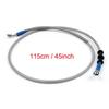 115cm/45" M10 Brake Oil Hose Line Banjo Fitting Stainless Steel End