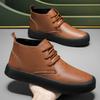 Men's Shoes Fashion Trend Men's Casual Single Shoes British Style Short Boots Hundred and Matching Green Shoes Comfortable Minimalist Versatile Shoes