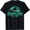 Jurassic Park Tropical Tree Fill Fossil Logo T-Shirt