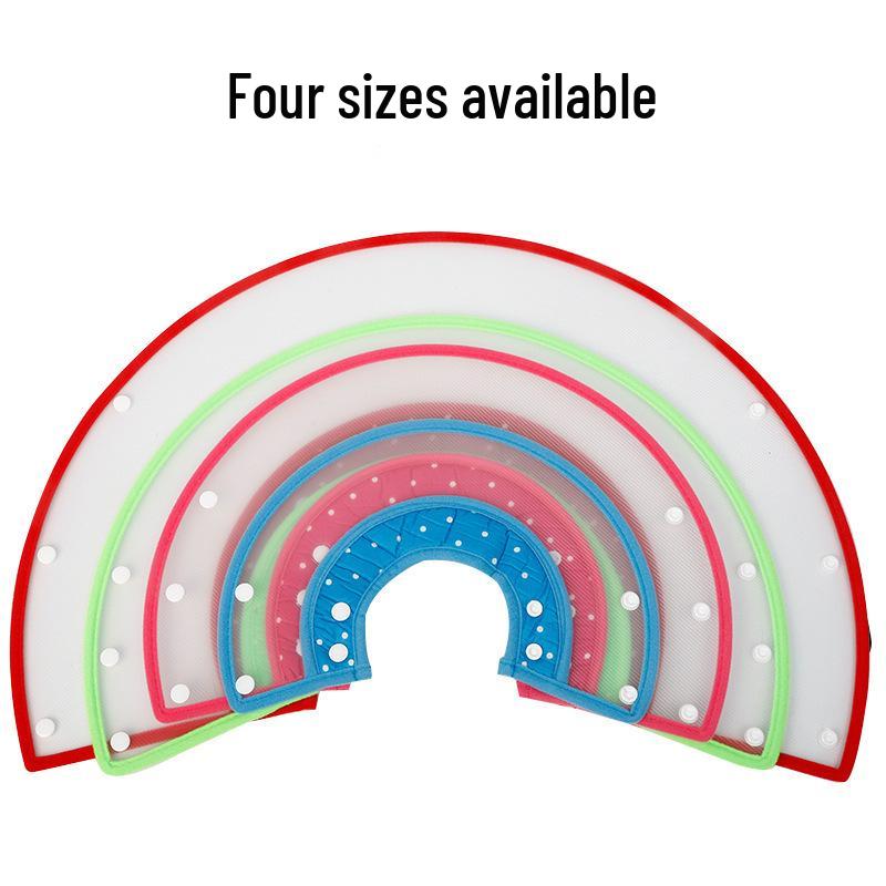 Прозрачный ПЭТ Елизаветинский воротник - Защита от укусов и вылизывания, Головной убор для кошек и собак, Защитный конус стыда