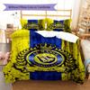 Al-Nassr Pattern Bedding,Quilt Set Quilt Cover Pillowcase Home Birthday Gift (1 * duvet cover + 2 * pillowcase, without core)