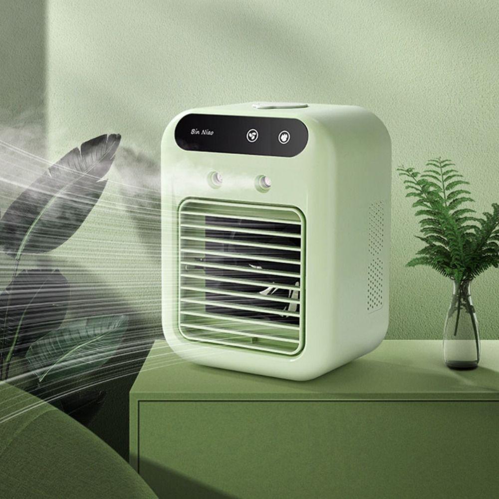 Dual Spray Portable Air Conditioner Ultrasonic Atomization USB Air Cooler Office Humidification