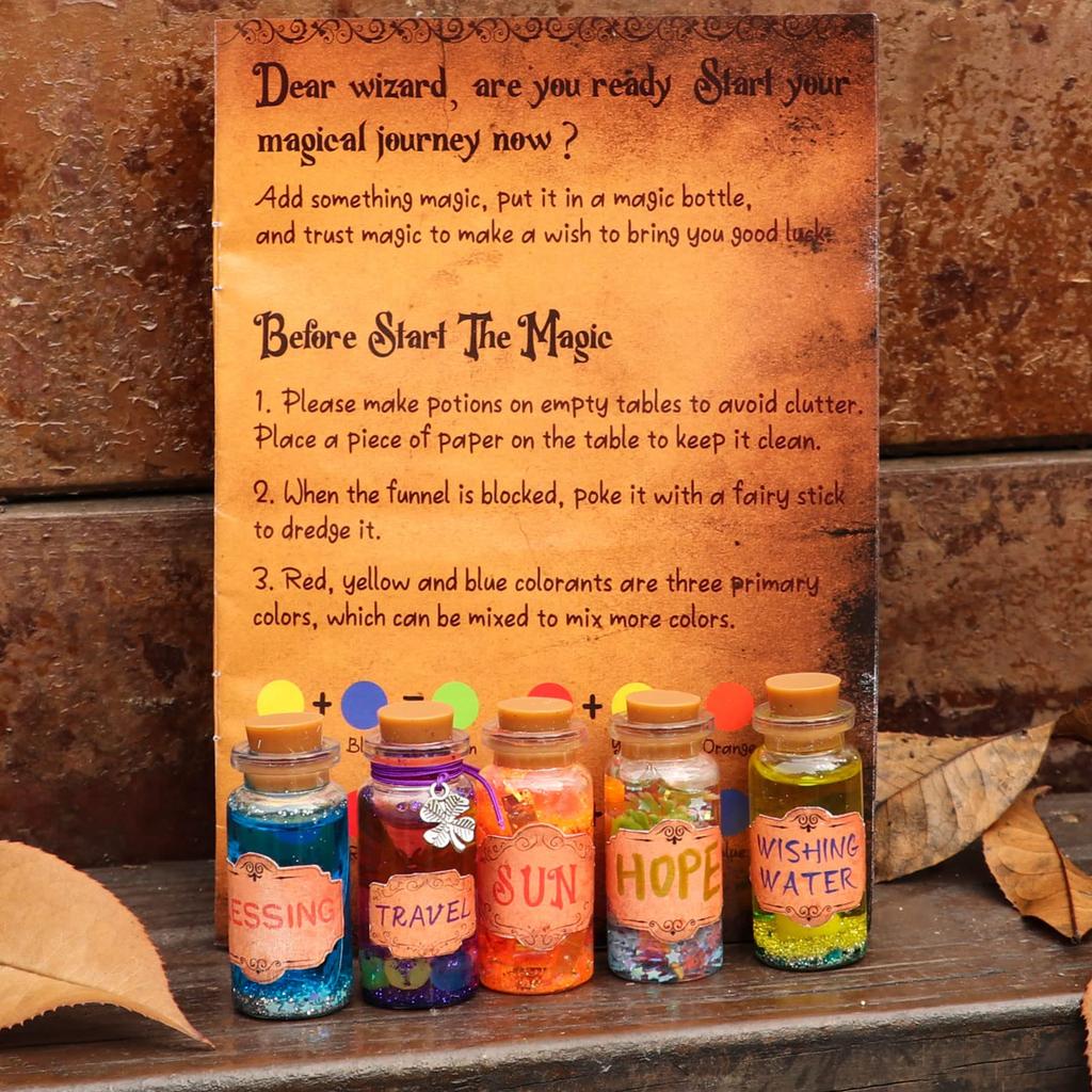 Alritz Fairy Potion Kit Magic Mix Kit 20 Bottles Christmas Gift Decoration Ornament Garden Craft Birthday Gift Toy for Girls and Boys 6 7 8 9 10 11